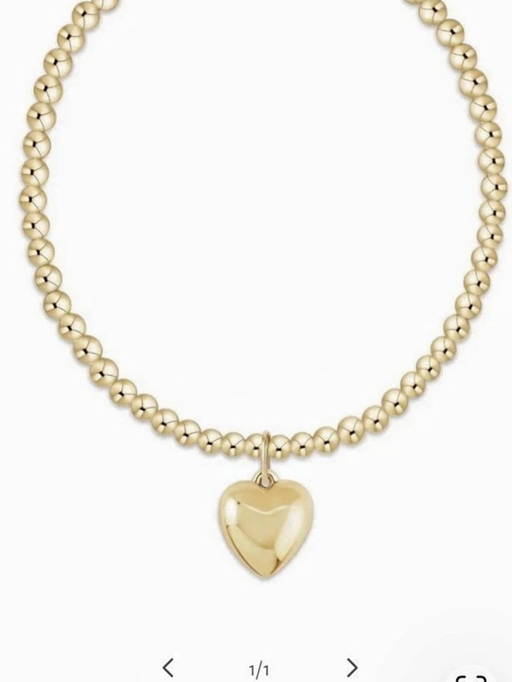 Enewton Gold Beaded Heart Bracelet